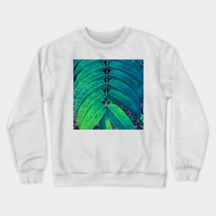 Green Leaves Symmetry Crewneck Sweatshirt